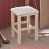 Beauty Bar Dressing Table Stool Oak and White