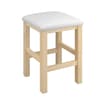 Beauty Bar Dressing Table Stool Oak and White