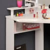 Beauty Bar Corner Dressing Table White