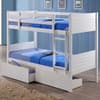 Bedford White Wooden 2 Drawer Storage Bunk Bed