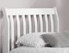 Belford White Wooden Sleigh Bed Frame - 4ft Small Double