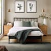 Belton Black Wooden Spindle Bed