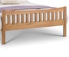 Bergamo Solid Oak Wooden Bed Frame - 4ft6 Double