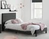 Berlin Black Crushed Velvet Fabric Bed - 3ft Single