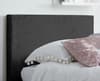 Berlin Black Crushed Velvet Fabric Bed