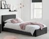 Berlin Black Crushed Velvet Fabric Ottoman Storage Bed