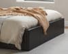 Berlin Brown Leather Ottoman Storage Bed