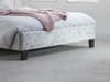 Berlin Steel Crushed Velvet Fabric Bed