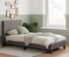 Berlin Grey Fabric Bed Frame - 4ft6 Double