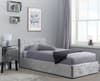 Berlin Steel Crushed Velvet Fabric Ottoman Storage Bed