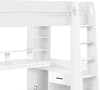 Blaze White Wooden Storage Gaming High Sleeper