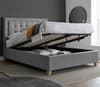 Brandon Grey Fabric Ottoman Bed
