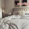 Brandon Oatmeal Fabric Ottoman Bed
