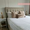 Brandon Oatmeal Fabric Ottoman Bed