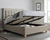Brandon Oatmeal Fabric Ottoman Bed
