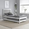 Buxton White Wooden Guest Bed Frame - 3ft Single