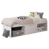 Arctic White Wooden Low Sleeper Storage Bed