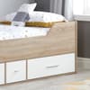 Camden White and Oak Wooden Cabin Bed