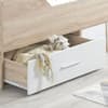 Camden White and Oak Wooden Cabin Bed