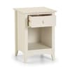 Cameo Stone White 1 Drawer Bedside Table