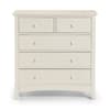 Cameo Stone White 3 + 2 Drawer Chest