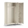 Cameo Stone White 3 Door Wardrobe