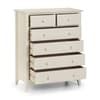 Cameo Stone White 4 + 2 Drawer Chest