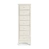 Cameo Stone White Narrow 7 Drawer Chest