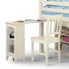 Cameo Stone White Finish Solid Pine Wooden Kids Mid Sleeper Sleep Station Desk Cabin Storage Bed