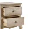 Camille Oak 2 Drawer Wooden Bedside Table