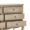 Camille Oak 6 Drawer Wide Wooden Chest