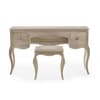 Camille Oak 2 Drawer Wooden Dressing Table