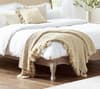 Camille Oatmeal Bed with Premier Spring Mattress Included