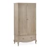 Camille Oak 2-Door Wooden Combination Wardrobe