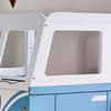 Campervan Light Blue Wooden Mid Sleeper Kids Bed