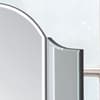 Canto Glass Curved Dressing Table Mirror - 65 cm x 50 cm