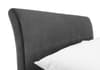 Capri Dark Grey Velvet 2 Drawer Storage Bed