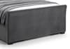 Capri Dark Grey Velvet 2 Drawer Storage Bed