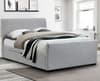 Capri Light Grey Fabric 2 Drawer Storage Sleigh Bed