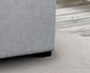 Capri Light Grey Fabric 2 Drawer Storage Sleigh Bed Frame - 4ft6 Double