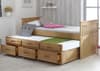 Captains Waxed Pine Wooden Guest Bed