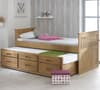 Captains Waxed Pine Wooden Guest Bed