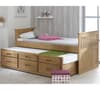 Captains Waxed Pine Wooden Guest Bed