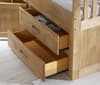 Captains Waxed Pine Wooden Storage Bed