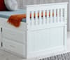 Captains White Wooden Storage Bed