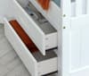 Captains White Wooden Storage Bed