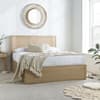 Carson Oak Rattan Wooden Ottoman Storage Bed