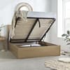 Carson Oak Rattan Wooden Ottoman Storage Bed