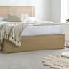 Carson Oak Rattan Wooden Ottoman Storage Bed