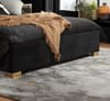 Chelsea Black and Gold Velvet Bed